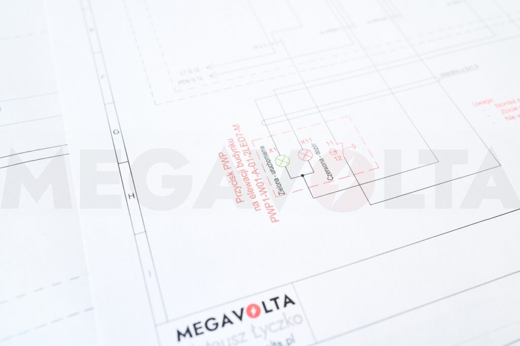 projekt przeciwpożarowego wyłącznika prądu