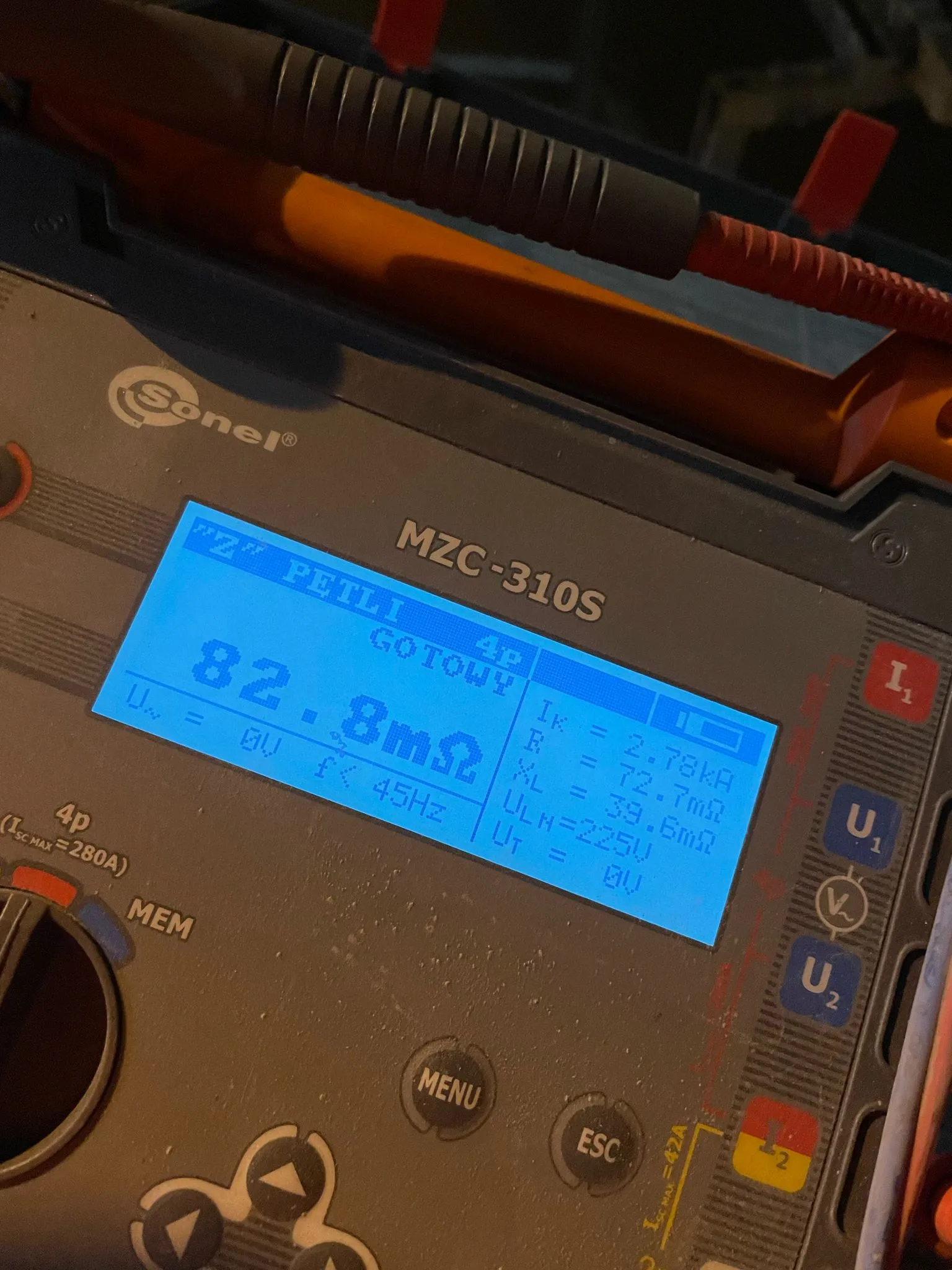 Pomiar impedancji pętli zwarcia