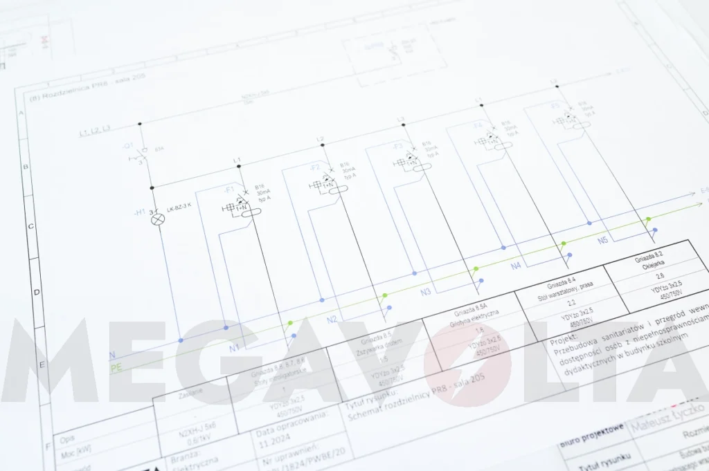 projekty instalacji elektrycznych Komprachcice